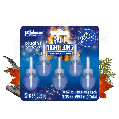 Photo 1 of Glade PlugIns Scented Oil Air Freshener Refills - Fall Night Long - 3.35oz/5ct