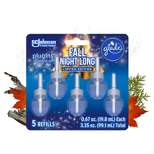 Glade PlugIns Scented Oil Air Freshener - Fall Night Long Refill - 3.35oz/5pk