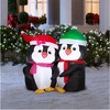 Holiday Living 4-FT Hugging Penguins Christmas Inflatable - 2 of 3