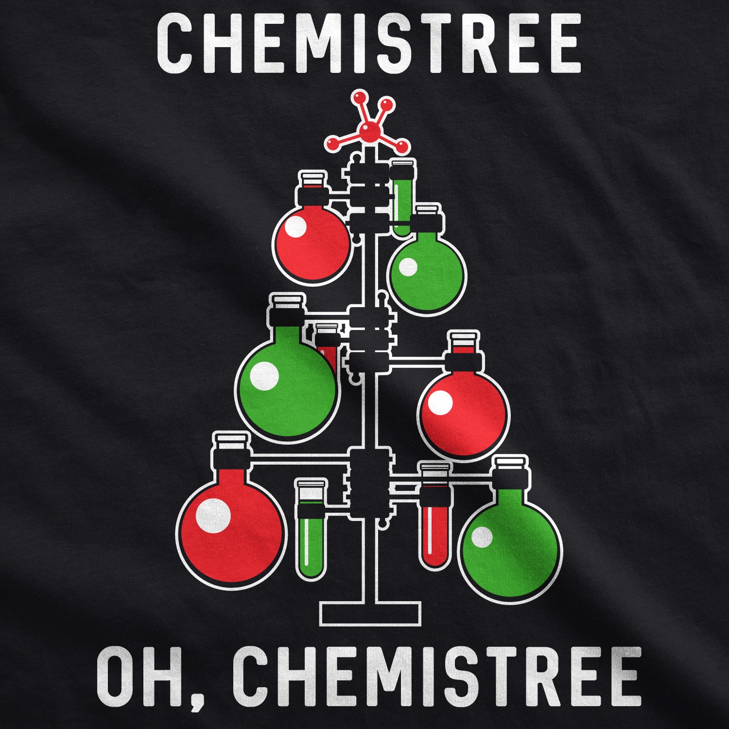 Мужская футболка Crazy Dog T-Shirts, Inc. Chemistree T shirt Funny Chemistry Science Christmas Nerdy Graphic Cool Tee - Crazy Dog T Shirt Gift For Christmas Black, цвет: Чёрный — фото 2