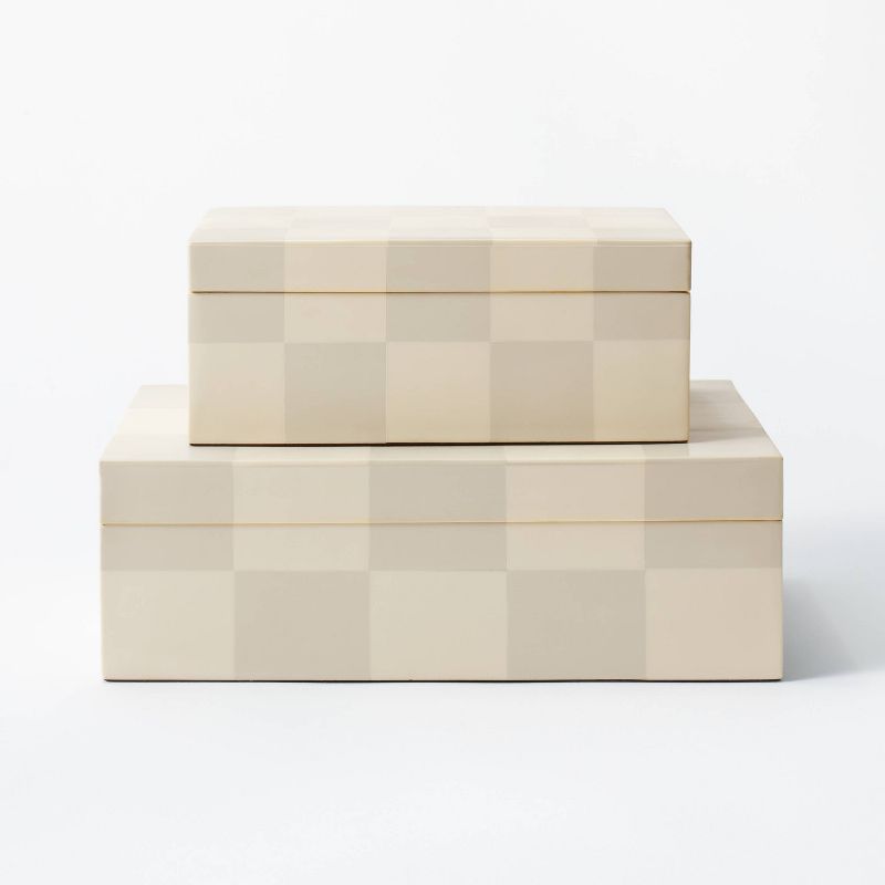 Large Checkered Resin Box - Threshold&#8482; designed with Studio McGee, 5 of 9
