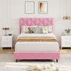 Upholstered Platform Bed Frame with Adjustable Headboard – Heavy-Duty, Noise-Free, No Box Spring Needed - 3 of 4