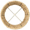 Springcrest Woven Seagrass Small Drum Lamp Shade 10" Top x 12" Bottom x 8.25" Slant x 8" High (Spider) Replacement with Harp and Finial - 2 of 4