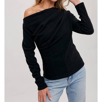 Women's Off Shoulder Knit Sweater - BluIvy