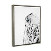 Stupell Industries Snow Owl White Feathers Peering Blue Eyes - 3 of 4