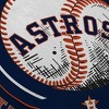 MLB Houston Astros Baseball Circle Plushlete Pillow: Sports Team Logo Round Throw - 3 of 3