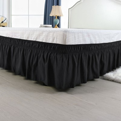 Black ruffle bed skirt sale