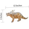 Collectible Wildlife Gifts | Styracosaurus, Dinosaur, Model, Animal,  Gift Toy Plastic       12"         CWG155 BB31 - 2 of 4