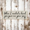 Slickblue Pet Quote Wood Sign, When I Needed a Hand You Gave Me Your Paw, 3.5x10 Rustic Plaque - 2 of 3