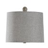Pebble Pale Traditional Texturized Moulded Resin Table Lamp - StyleCraft: 28" with Linen Shade, Base Dimmer Switch - 2 of 4