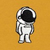 Dalix Astronaut Embroidered Hoodie Fleece Sweatshirt Zip Front Mens - 2 of 4