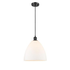 Bristol Glass - 1 Light Mini Pendant In Industrial Style-14.75 Inches Tall and 12 Inches Wide - 1 of 1