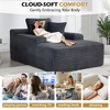 KTMBDW 67 Inch Chaise Lounge Chair Indoor, Oversized Velvet Upholstered Boneless Sofa Bed, Cloud Sofas Couches for Living Room - 3 of 4