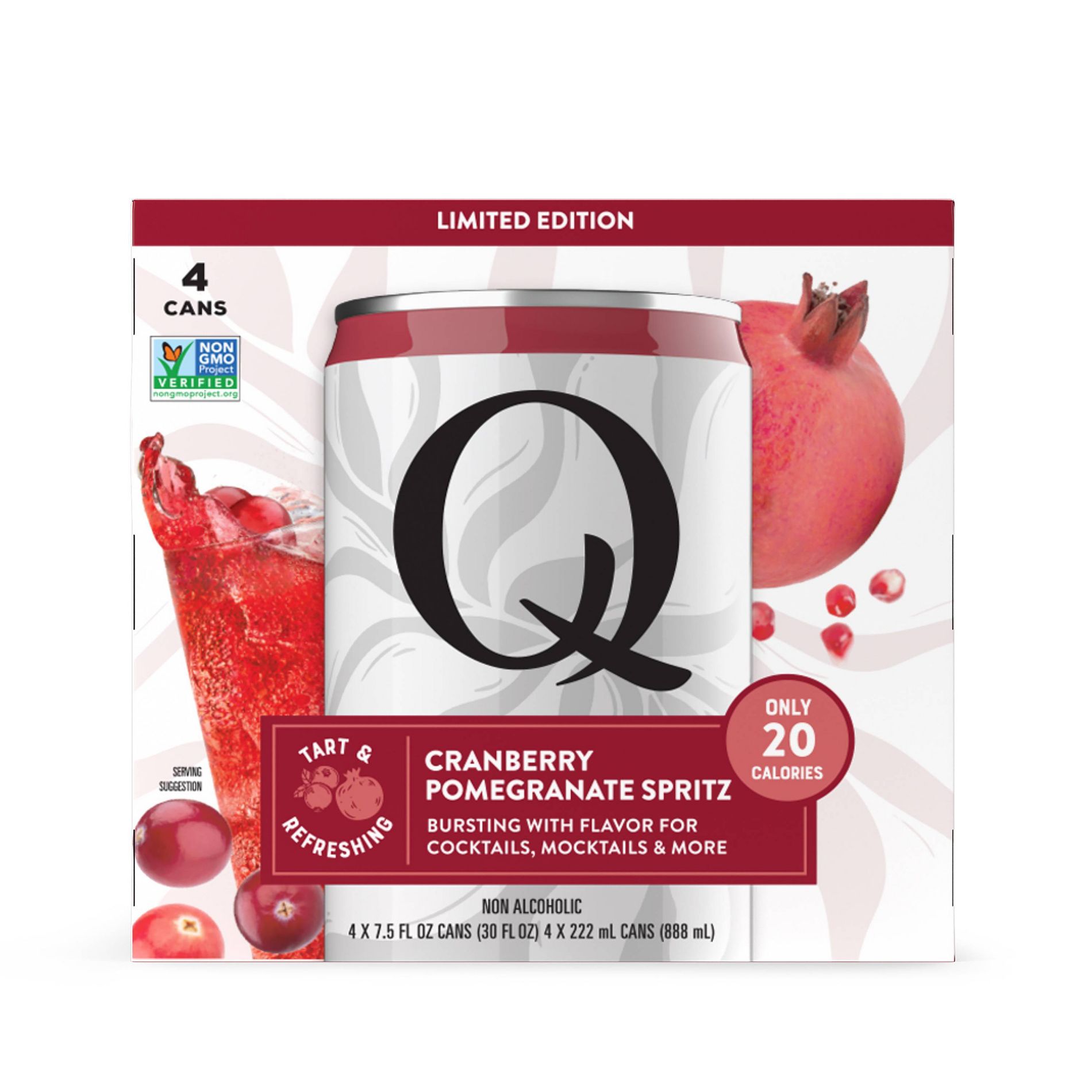Q Mixers Cran Pom Spritz - 4pk/7.5 fl oz