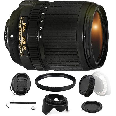 Nikon AF-S DX NIKKOR 18-140mm f/3.5-5.6G ED VR Lens with Accessory Kit For Nikon D