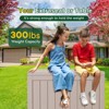 Maggift 45 GAL Deck Box, Spacious and Secure Storage for Patio, Outdoor Storage Box, Brown, 22.1"*17.1"*20.9" - 3 of 4