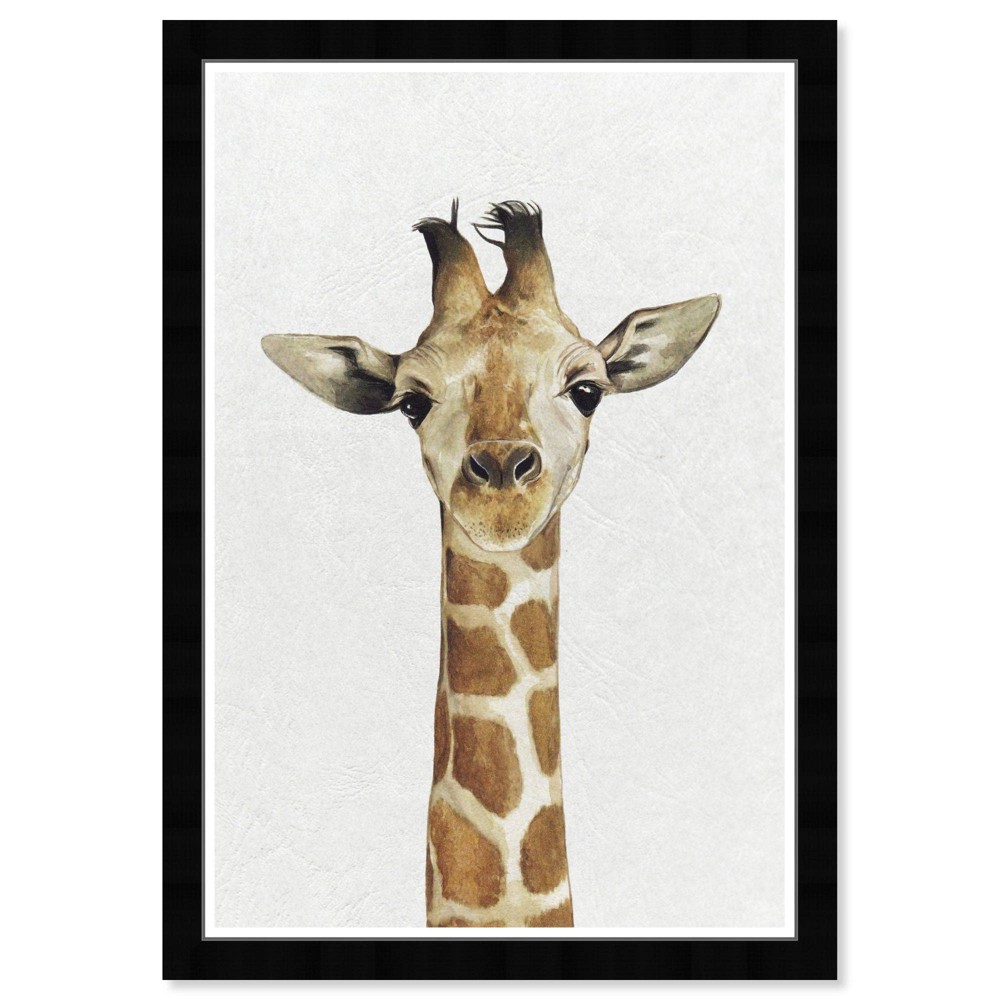 Photos - Other interior and decor 15" x 21" Cute Baby Giraffe Animals Framed Art Print - Wynwood Studio