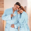 Catalonia Womens Comfy Lightweight Summer Long Robe, Ultra-Soft Breathable Bathrobe with Pockets, Shawl Collar Women Matching Robes, Gift for Moms - 2 of 4