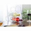 Nat & Jules Honeycomb White Iron Metal Tabletop Wine Rack - Holds 6 Bottles - 4 of 4