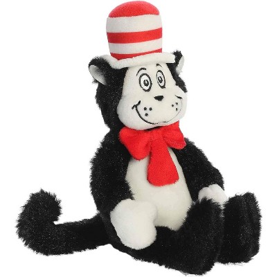 Aurora Dr. Seuss Cat in The Hat Plush Toy - 8" - Black and White