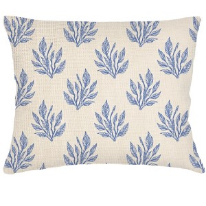 Sea Floral Linen Dutch Euro Pillow 28x36 - 1 of 1