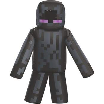 Disguise Boys' Minecraft Inflatable Enderman Costume - Size One Size Fits Most - Black