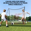 Soccer Trainer Rebounder Net for Sports, 2-in-1 Foldable Portable Football Rebound Board, Soccer Practice Equipment for Team Solo Training, Passing - 4 of 4