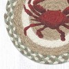 Earth Rugs Coastal Crab Trivet – Hand-Stenciled Jute Hot Pad for Beach House Kitchens - 2 of 3