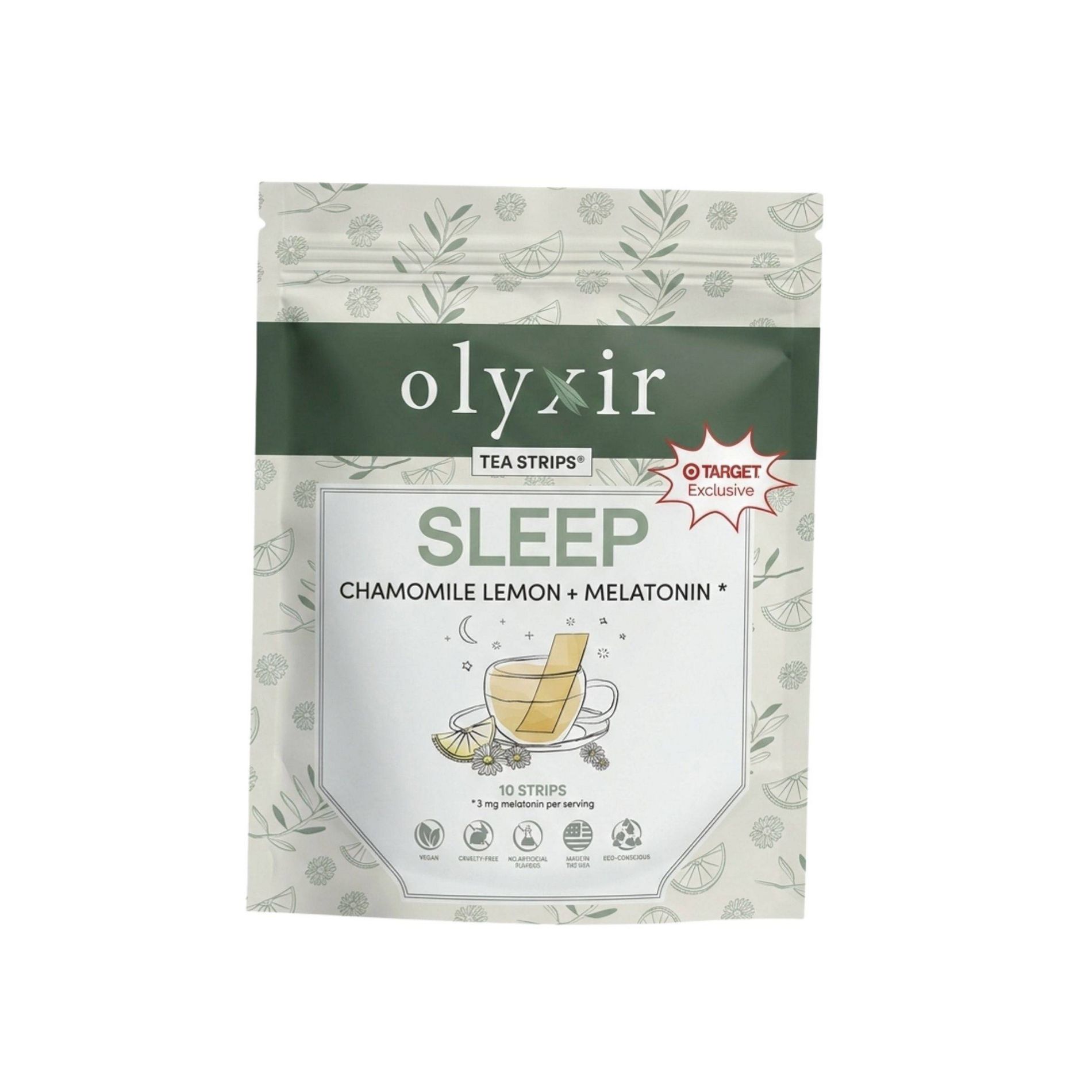 Olyxir Chamomile Lemon Sleep Tea Strips - 10ct