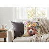 Artistic Dog Portrait Pillow – Doodle 18 Inch by Manual Woodworkers and Weavers - 2 of 3