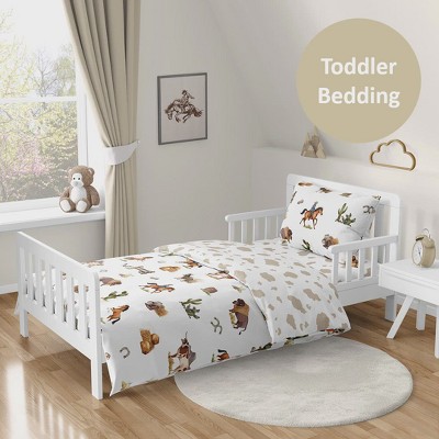 Western Cowboy White Microfiber Full Bedding Set