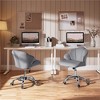 Yaheetech Set of 2 Swivel Upholstered Desk Chair with Tufted Shell-Shaped Back and Adjustable Seat Height - 2 of 4