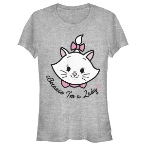 Junior's Women Aristocats Marie Portrait I'm a Lady T-Shirt - 1 of 4