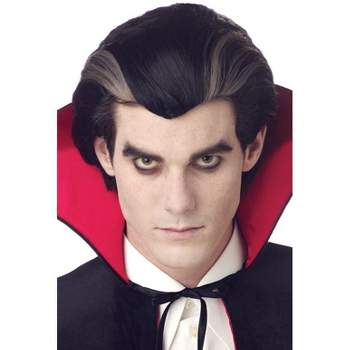 California Costumes Modern Vampire Costume Wig (Black/Grey)