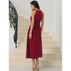 INSPIRE CHIC Women's Cocktail Halter Neck Sleeveless A-Line Midi Dresses - 4 of 4
