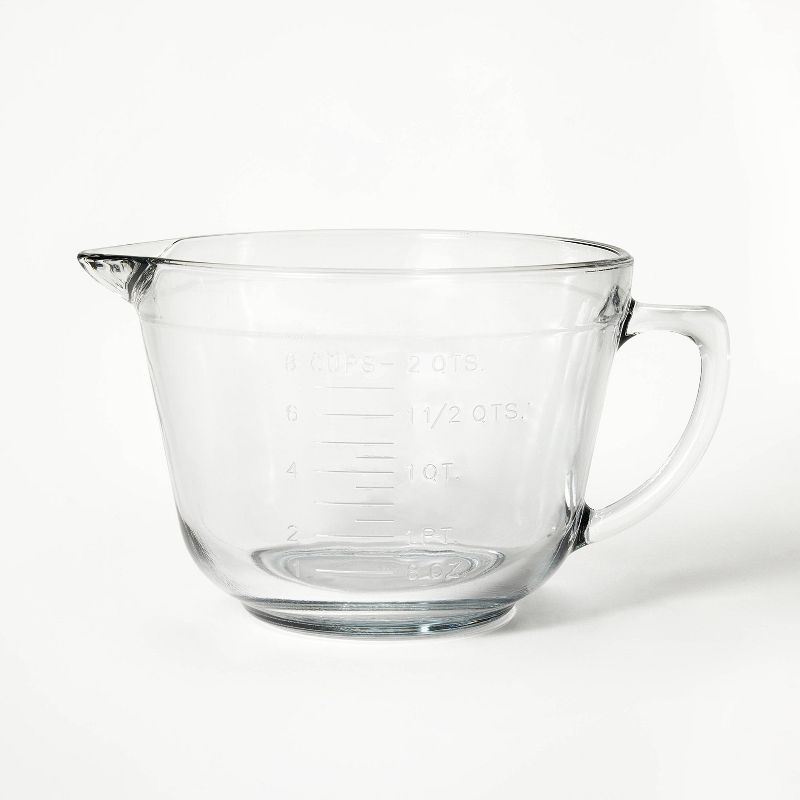 8 Cup Glass Batter Mixing Bowl Clear - Figmint&#8482;, 1 of 5