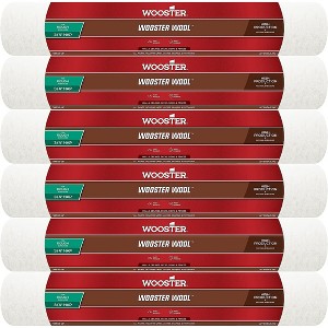 Wooster Genuine 18" Wooster Wool 3/4" Nap Roller Cover 6-Pack, RR633-18-6PK - 1 of 1