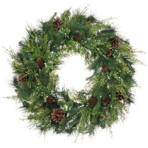 Sullivans Artificial Mixed Pine & Cone Wreath - 1 of 2