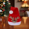 Unique Bargains Christmas Hat Polyester Non-Woven Fabric Red 10.83"x15.35" 1 Pc - 2 of 4