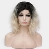 Unique Bargains Women's Fluffy Curly Wavy Wig 14" with Wig Cap - 2 of 4