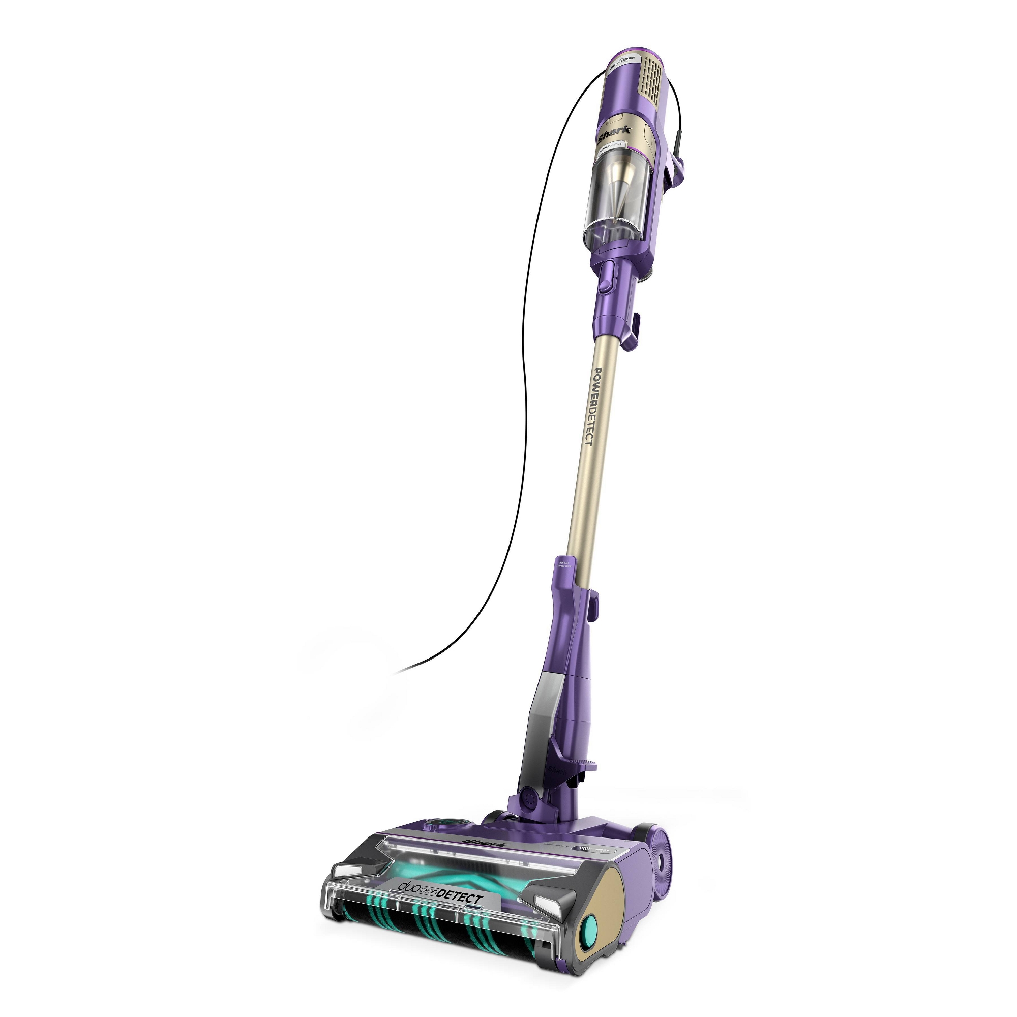 Shark PowerDetect Ultra-Light Corded Stick Vacuum with DuoClean Detect Technology and Self-Cleaning Brushroll HZ4002 9" Cleaning Path Purple