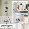 CASAINC 3-Spray Patterns 9 Inches Thermostatic Rain Shower Faucet Wall Mount Dual Shower Heads with Spot Resist - 4 of 4