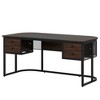 Resenkos Computer Desk, Office Desk, Study Desk,63-Inch Computer Desk Executive Desk with 4 Drawers,Brown - 4 of 4