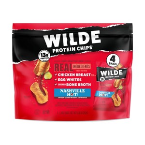 Wilde Brand Protein Chips - Nashville Hot - 4ct - 1 of 4