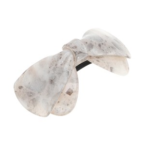 Unique Bargains Marble Texture Bow Hair Clips 1 Pc - 1 of 4