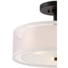 Minka Lavery Minka-Lavery Parsons 15" 3-Light Sand Coal Semi Flush Ceiling Light - 2 of 3