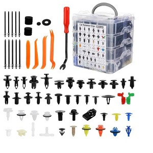Itopfox 1365Pcs Car Push Retainer Clips Kit, Universal Fit for Ford GM Honda Toyota Chrysler, Durable Nylon Fasteners, Easy Install & Remove - 1 of 4