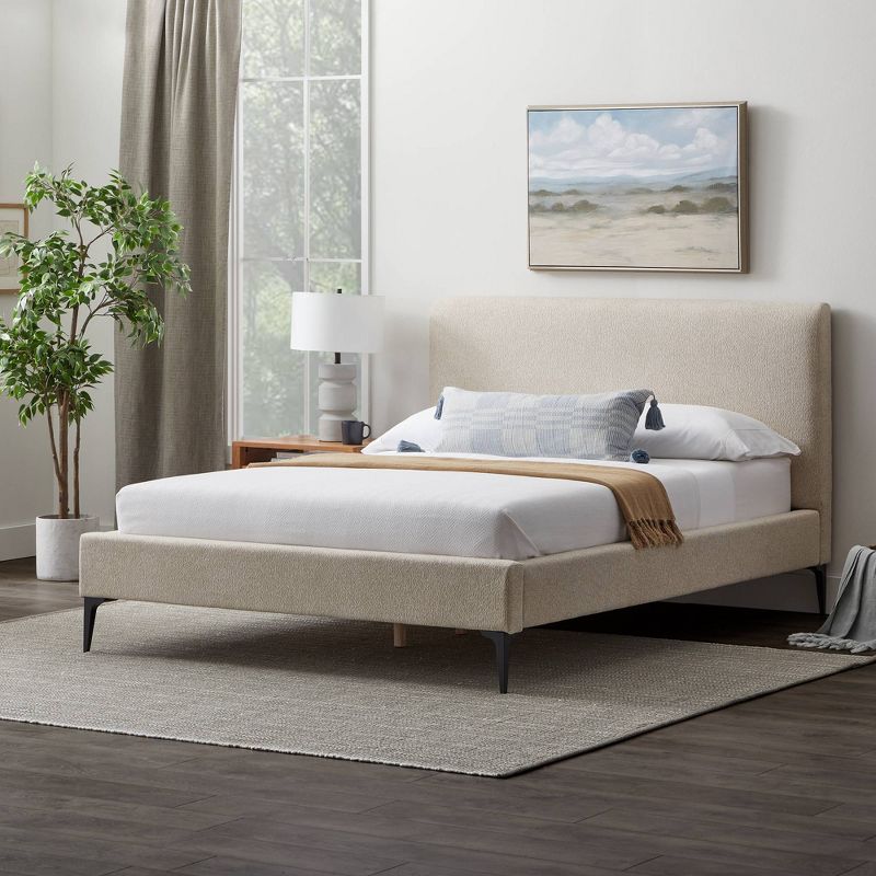 Dillon Modern Upholstered Bed with Metal Legs - New Heights, 6 of 9