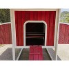 Midlee Red Barn Wooden Chicken Coop with Run Hen House Nesting Box Backyard Covered Enclosure - 2 of 4