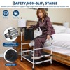 Heavy Duty Steel Step Stool for Adults with Handle, 2 Step Non-Skid Stepping Stool for Seniors, Elderly, and Handicap, Holds Up to 440 Lbs - 2 of 4